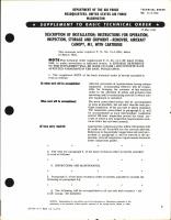 Instructions for Operation, Inspection, Storage, & Shipment for Aircraft Canopy Remover M1 With Cartridge