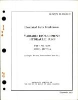 Illustrated Parts Breakdown for Variable Displacement Hydraulic Pump - Part 51058 - Model AP6V-S2A