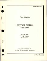 Parts Catalog for Control Motor - Model FYLC 2386-1