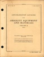Consolidating Catalog for Obsolete Equipment and Materials Volume II