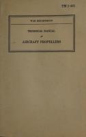 Technical Manual for Aircraft Propellers