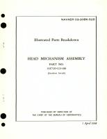 Illustrated Parts Breakdown for Head Mechanism Assembly Part No. 15Z720