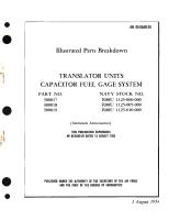 Illustrated Parts Breakdown for Translator Units Capacitor Fuel Gage System, Part No. 300017, 300018, 300019