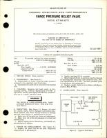 Overhaul Instructions with Parts Breakdown for Surge Pressure Relief Valve - Parts 6177 and 6177-1 