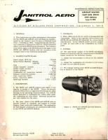 Maintenance Instructions for Aircraft Heaters - Parts 80C65 and A80C65 - Type S-100