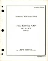 Illustrated Parts Breakdown for Fuel Booster Pump - Part 60-151