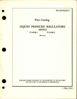 Parts Catalog for Liquid Pressure Regulators - Models F-3498-1 and F-3498-2