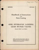 Instructions with Parts Catalog for Adel Hydraulic Landing Gear By-Pass Valves