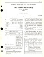 Overhaul Instructions with Parts Breakdown for Level Control Shutoff Valve Part No. 1321-566280M2 