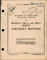 Parts Catalog for Aircraft Motors - Models 5BC21 and 5BC31 Series