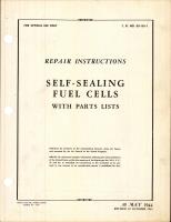 Repair Instructions for Self-Sealing Fuel Cells with Parts Lists