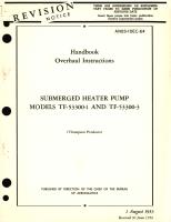 Overhaul Instructions for Submerged Heater Pump Models TF-53300-1 and TF-53300-3