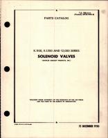 Parts Catalog for Solenoid Valves - K1100, K1200 and 12,000 Series