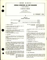 Overhaul Instructions with Parts Breakdown for Filter Assembly - 54-1459-001, 54-1459-002, 54-1459-003, and 54-1459-004 