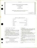 Overhaul Instructions with Parts Breakdown for Gear Box Assembly - M-409M7 