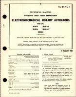 Overhaul with Parts Breakdown for Electromechanical Rotary Actuators - Parts 38140-4, 38140-6-1, 38140-6, 38140-6-3, 38140-8 