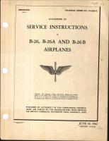 Handbook of Service Instructions for B-26, B-26A, and B-26B Airplanes