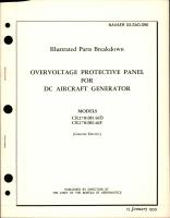 Illustrated Parts Breakdown for Overvoltage Protective Panel for DC Generator - Models CR2781M146D and CR2781M146F