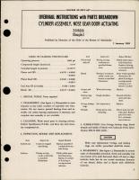 Overhaul Instructions with Parts for Nose Gear Door Actuating Cylinder Assembly - 3444666