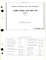Overhaul Instructions with Parts Breakdown for Nose Wheel Door Cylinder Assembly - 89H1054-7