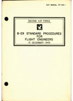 B-29 Standard Procedures for Flight Engineers, Second Air Force
