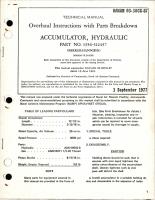 Overhaul Instructions with Parts Breakdown for Hydraulic Accumulator - Part 1356-512457