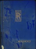 Rolls-Royce Conversion Booklet for Tables, Factors, Definitions, and Basic Units