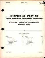 Service, Maintenance and Overhaul Instructions for Suction Regulating Valves, Ch 55 Part AB