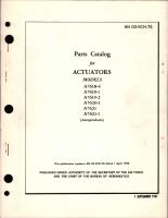 Parts Catalog for Actuators