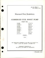 Illustrated Parts Breakdown for Submerged Fuel Boost Pump