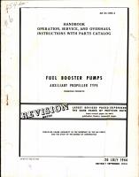 Operation, Service, & Overhaul Instructions with Parts Catalog for Thompson Fuel Booster Pumps