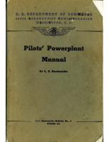 Pilot's Powerplant Manual - Civil Aeronautics