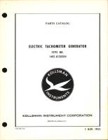Parts Catalog for Kollsman Electric Tachometer Generator