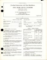 Overhaul Instructions with Parts Breakdown for Fuel Dump Chute Cylinder - Part 4-U-4027