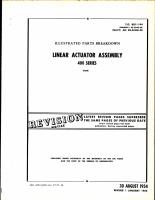 Illustrated Parts Breakdown Linear Actuator Assembly 400 Series