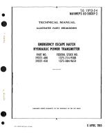 Illustrated Parts Breakdown for Emergency Escape Hatch Hydraulic Power Transmitter Part No. 59321