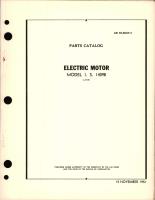 Parts Catalog for Electric Motors Model I.S. 14098 