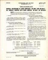 Interchange of Radio Compasses AN/ARN-7 and SCR-269-G