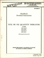 Revision to Overhaul Instructions for Fuel or Oil Quantity Indicator - Types JG7020A, JG7020C, JG7021A, and JG7021C 