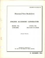 Illustrated Parts Breakdown for Engine Accessory Generator - Model 2CM210BIG