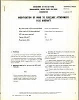 Modification of Wing to Fuselage Attachment for B-25 Aircraft