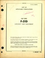 F-51D Aircraft and Equipment - List of Applicable Publications