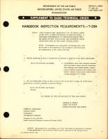 Supplement to Basic Technical Order  for Handbook of Inspection Requirements - T-28A