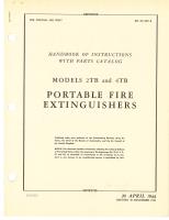 Handbook of Instructions with Parts Catalog for 2TB and 4TB Portable Fire Extinguishers
