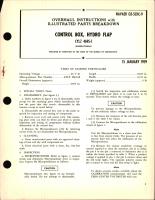 Overhaul Instructions with Illustrated Parts Breakdown for Hydro Flap Control Box - CYLZ 4695-1 