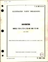 Illustrated Parts Breakdown for Inverter Models F20-4, F21-4, F20-4M and F21-4M 