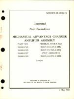 Illustrated Parts Breakdown for Mechanical Advantage Changer Amplifier Assembly Part No. 5441064 