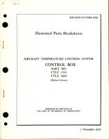 Illustrated Parts Breakdown for Aircraft Temperature Control System Control Box, Parts CYLZ 3703 and CYLZ 3609