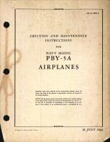 Erection & Maintenance Instructions for PBY-5A Airplanes