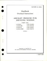 Overhaul Instructions for Pressure Fuel Servicing Nozzles 